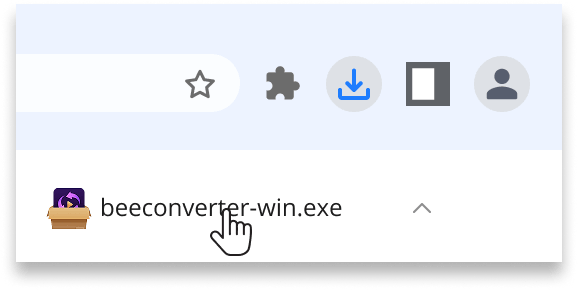 Open the .exe file